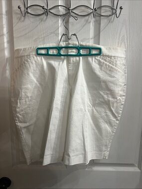 Coldwater Creek White Tailored Bermuda Shorts